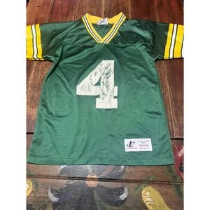 Vintage Brett Favre Green Bay Packers Logo Athletic Youth Jersey Medium NFL
